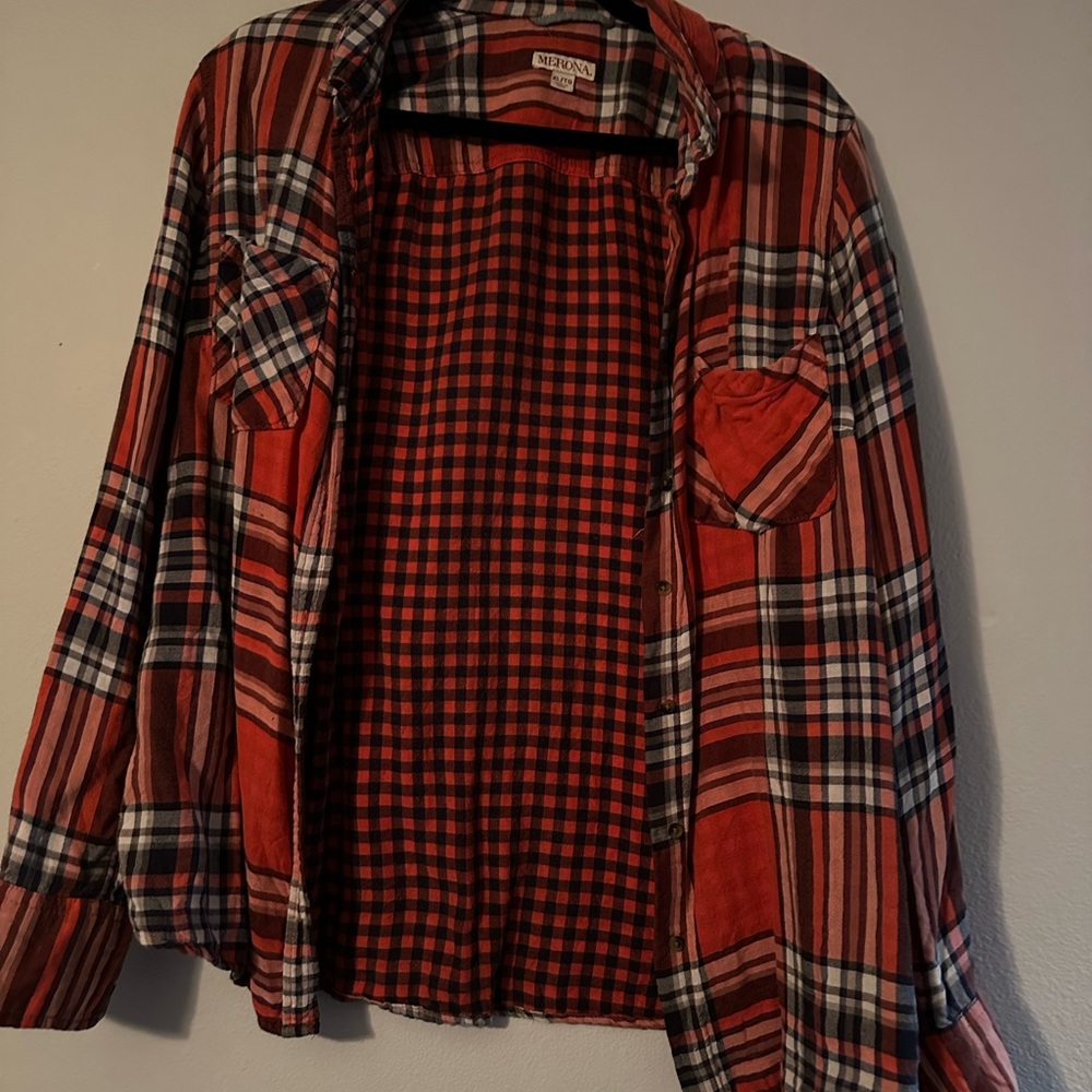 Red Plaid Women's Shirt